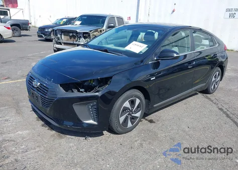 2017 Hyundai Ioniq Hybrid Sel из США, поврежденный, VIN KMHC75LC5HU021860